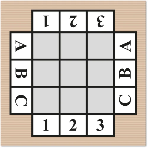 Pistepelin pelilauta.