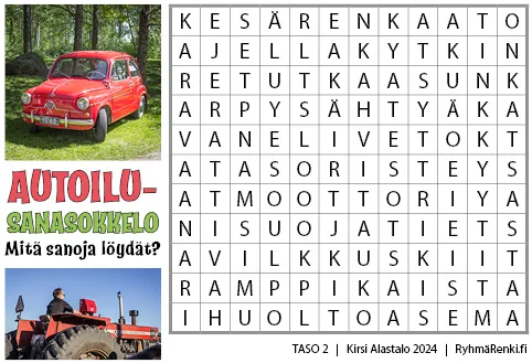 Autoilusanasokkelon kuva.