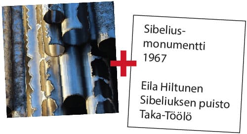 Metallisia pillejä + Sibelius-monumentti 1967.