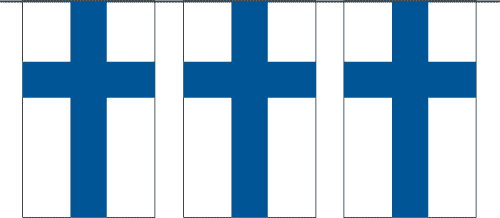 Suomenlippu-lippunauhan malli.