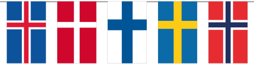 Pohjoismaiden liput -kuusenkoriste
