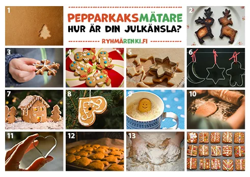 Pepparkaksmätare, 14 bilder. Hur är din julkänsla?