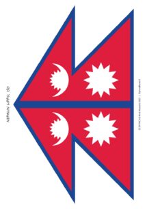 Nepalin lippu iso Ryhm Renki