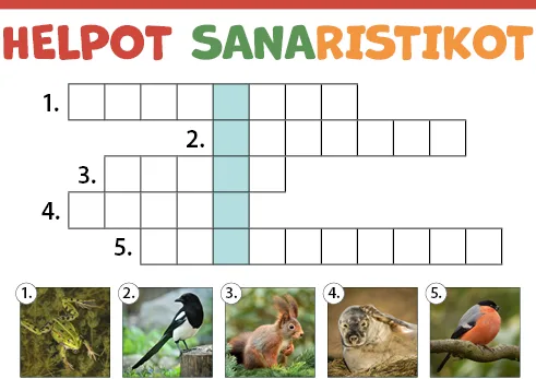 Helpot sanaristikot.