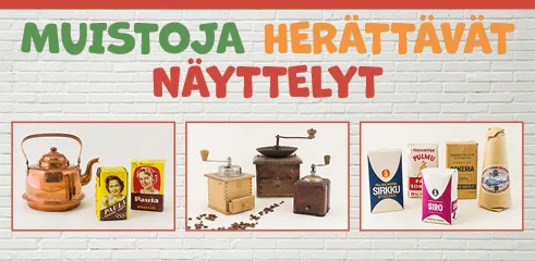 Muistoja herättävät näyttelyt. Kahvin historiaa.