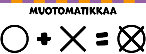 Muotomatikkaa: ympyrä + rasti = rasti ympyrän keskellä.
