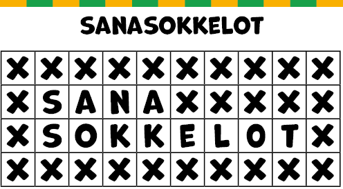 Sanasokkelot.